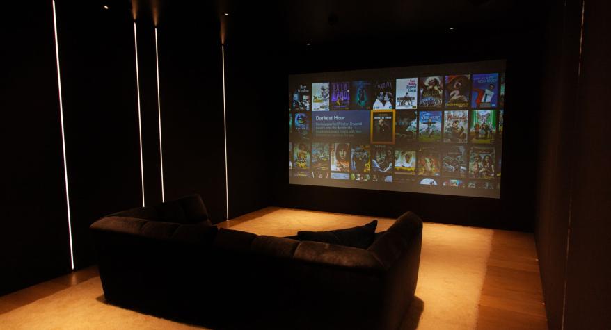Home cinema installed by OLB Installations in Leeds