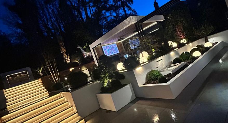 Smart Outdoor Lighting installed by OLB Installations in Leeds